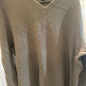Ralph Lauren Men's V-Neck Sweater in Tan